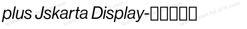 plus Jskarta Display字体转换